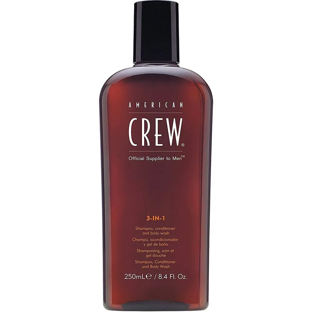 American Crew, 3-In-1, Haarshampoo, Spülung & Duschgel 3-in-1, Zur Hydratation, 250 ml