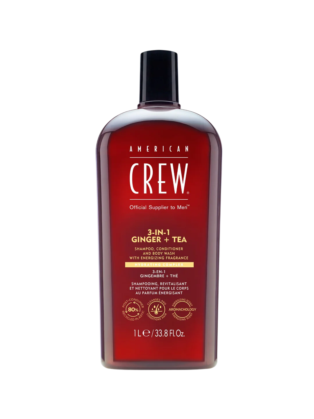 American Crew, 3-In-1, Haarshampoo, Spülung & Duschgel 3-in-1, Revitalisierung, 250 ml