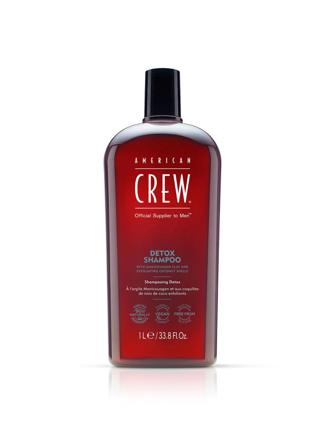 American Crew, Detox, Vegan, Haarshampoo, Zur Regulierung von übermäßigem Talg, 1000 ml