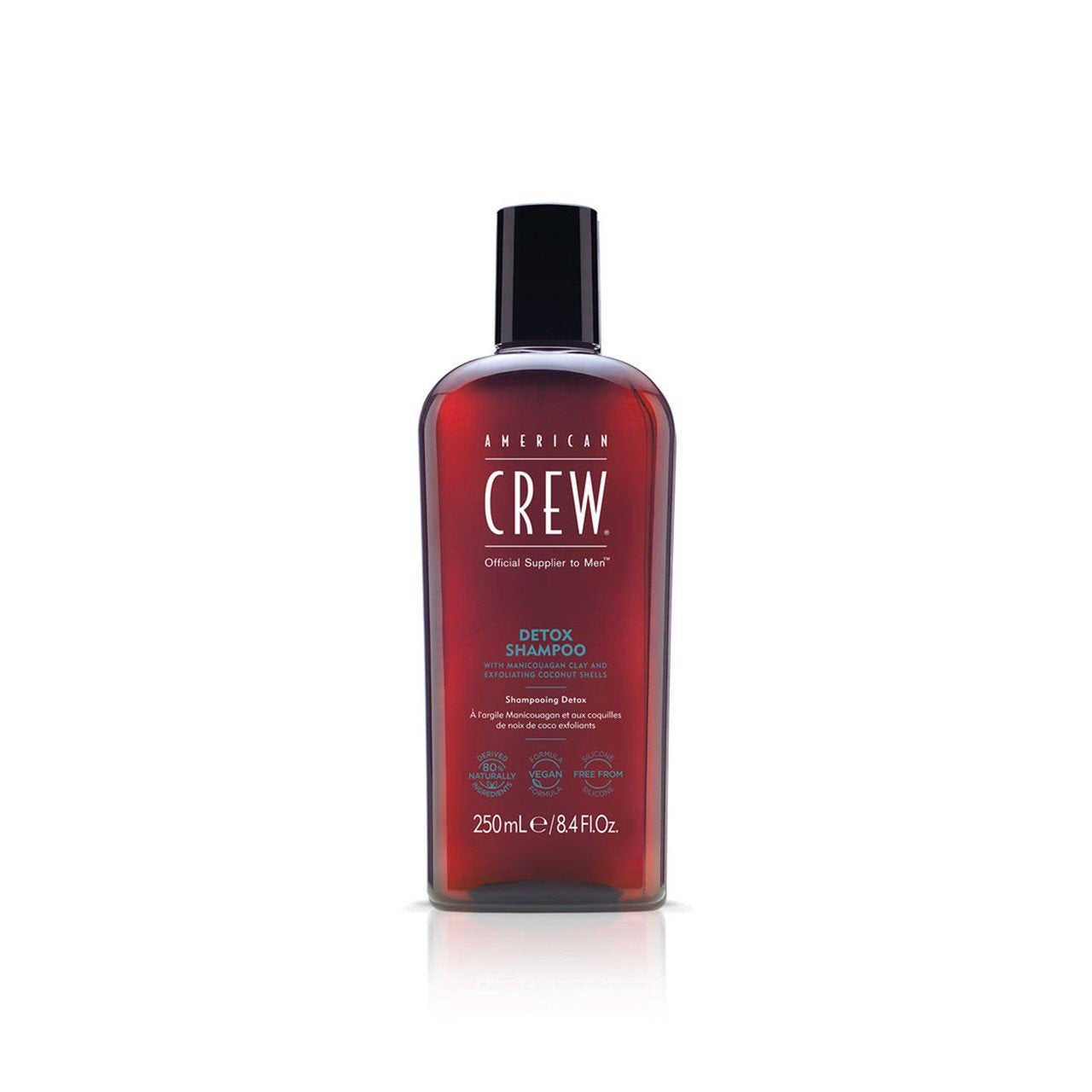 American Crew American Crew, Detox, Vegan, Haarshampoo, Zur Regulierung von übermäßigem Talg, 250 ml Regular