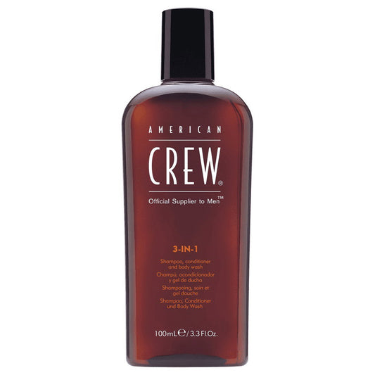 American Crew American Crew, Classic, Vegan, Haarshampoo, Spülung & Duschgel 3-in-1, Zur Befeuchtung, 100 ml Regular