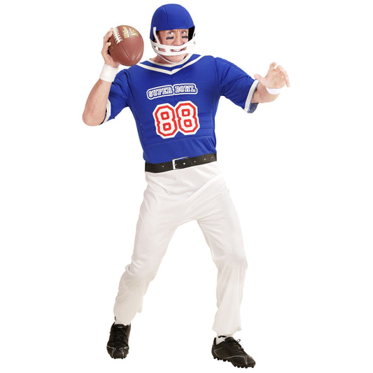 "AMERICAN FOOTBALL-SPIELER" (Overall, Helm) – Vorderansicht