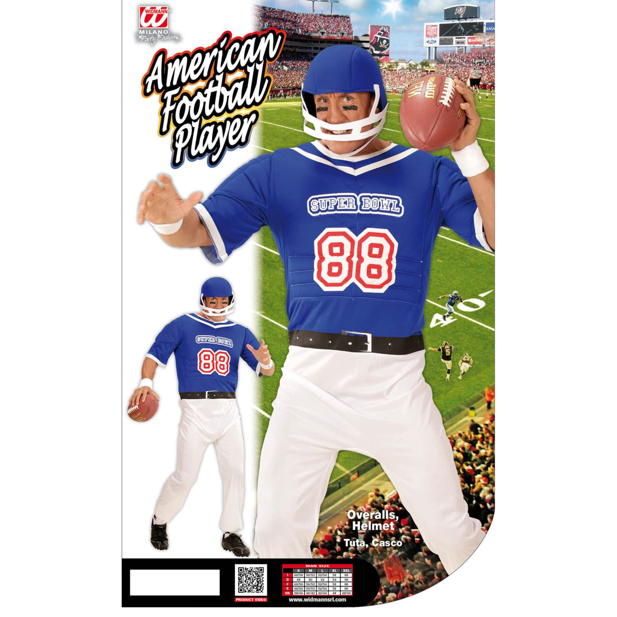 "AMERICAN FOOTBALL-SPIELER" (Overall, Helm) – Ansicht 4