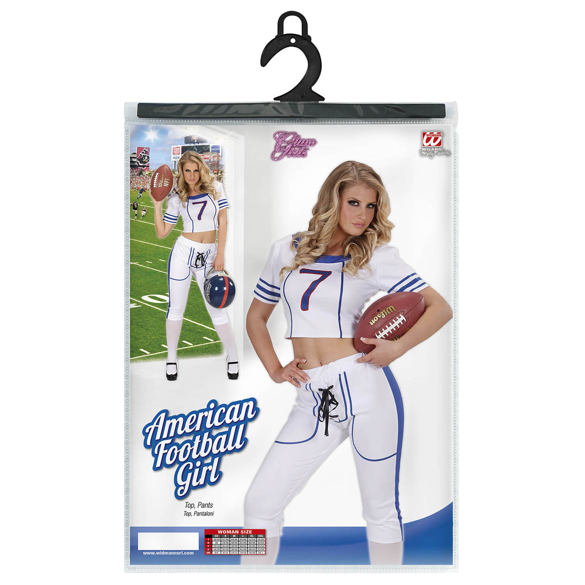 "AMERICAN FOOTBALL-SPIELERIN" (Top, Hose) – Ansicht 3