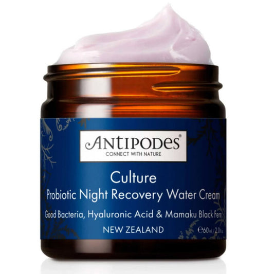 Antipodes, Culture Probiotic, Hyaluronsäure, Reparatur, Nacht, Wassercreme, Für das Gesicht, 60 ml