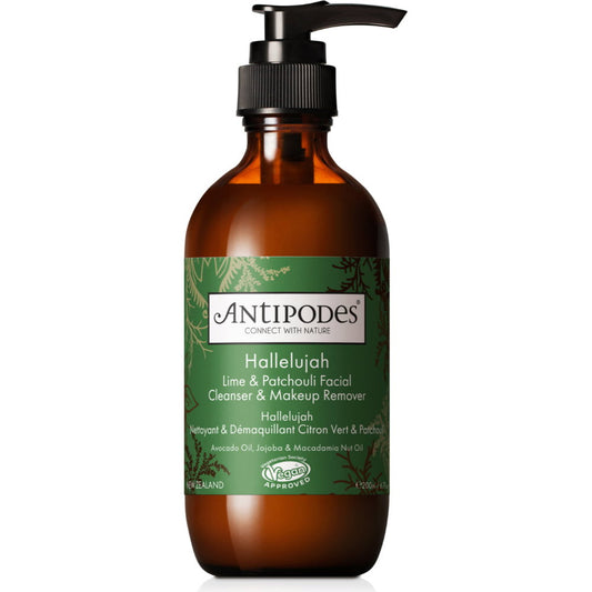 Antipodes Antipodes, Hallelujas, Limette & Patchouli, Make-up-Entferner-Lotion, 200 ml Regular