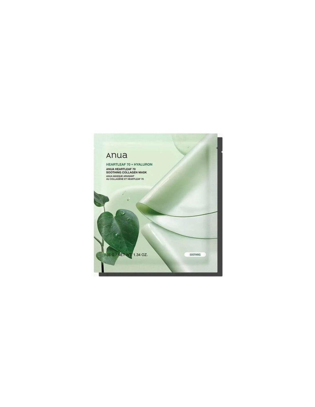 Anua, Heartleaf 70, Hyaluron, Beruhigend, Gesichtsmaske, Für das Gesicht, 28 ml