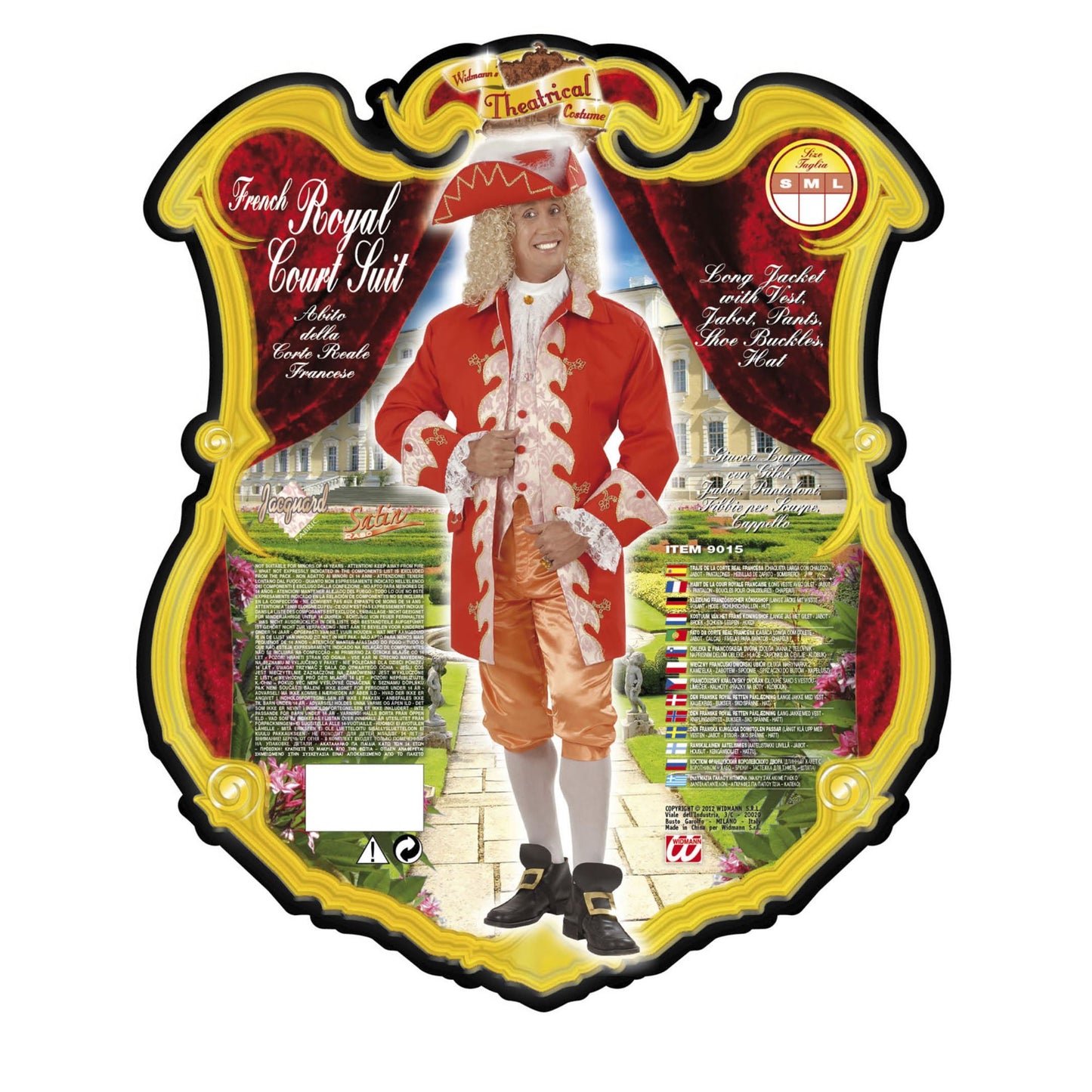 "ANZUG DES FRANZÖSISCHEN KÖNIGSHOFS DES 19. JH." (lange Jacke mit Weste, Jabot, Hose, Schuhschnallen, Hut) – Detailansicht