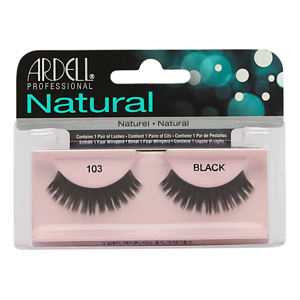 Ardell, Natural, False Eyelashes, 103, Black