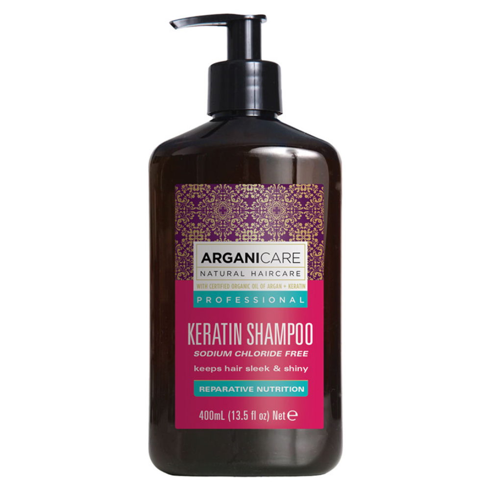 Arganicare, Keratin, Haarshampoo, Repairing & Nourishing, 400 ml