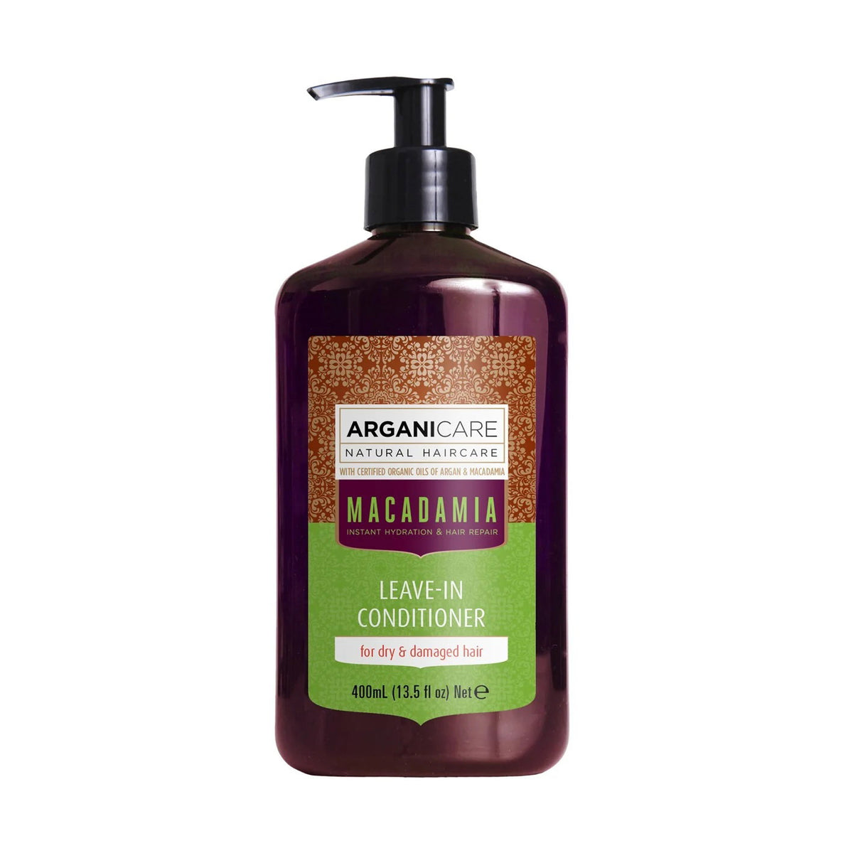 Arganicare, Macadamia, Leave-In Conditioner, Nourishing & Repairing, 400 ml