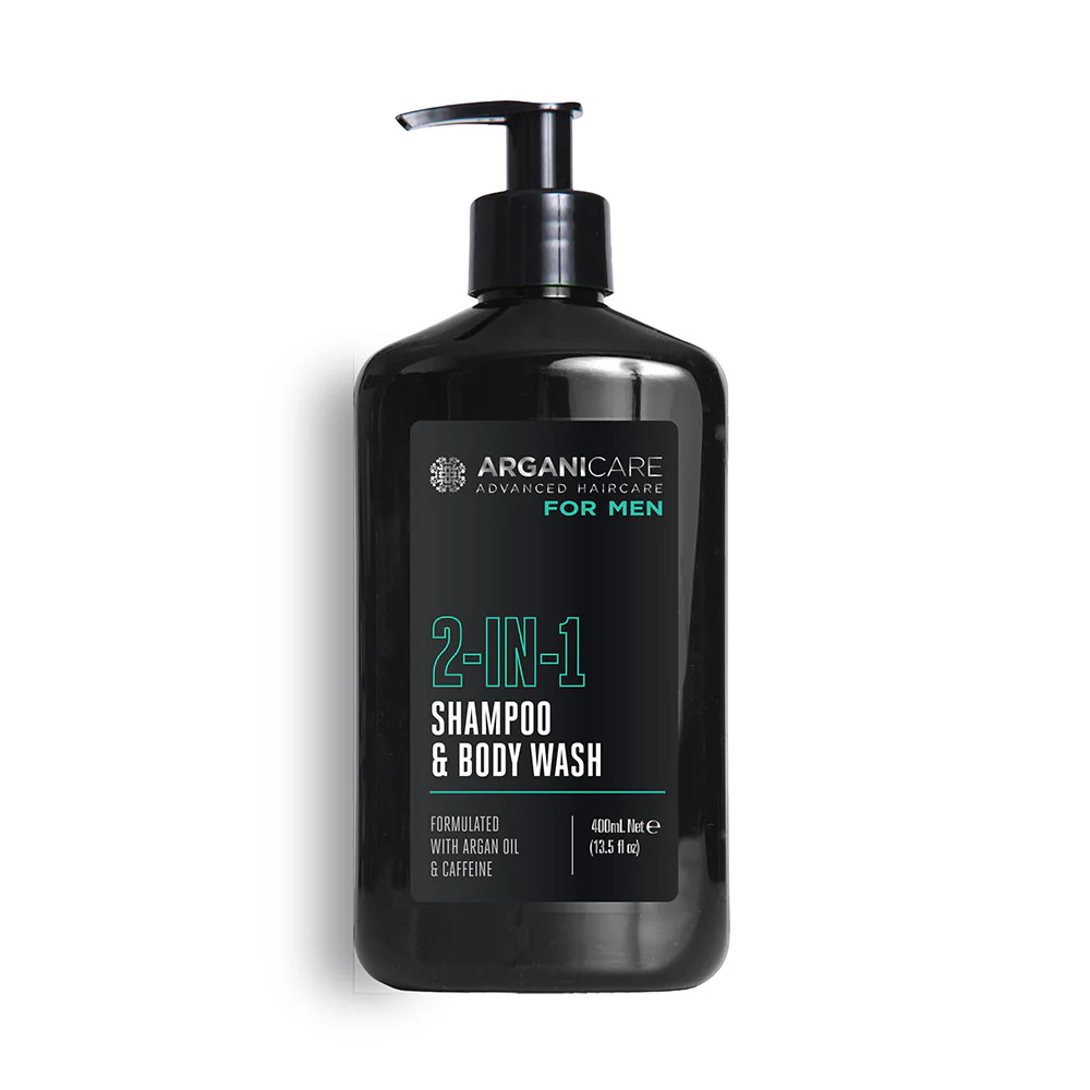 Arganicare, Men, Cleansing, Hydrating & Revitalising, Frisch, Duschgel, Körper & Haar, 400 ml