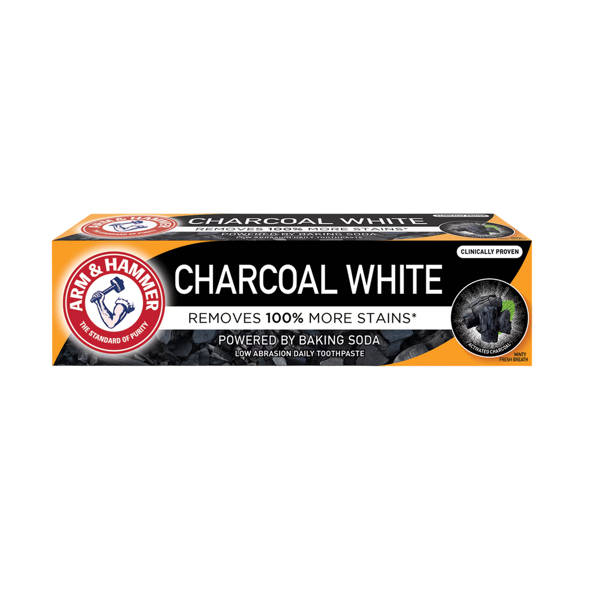 Arm & Hammer, Charcoal White Pro, Aufhellung, Zahnpasta, 75 ml