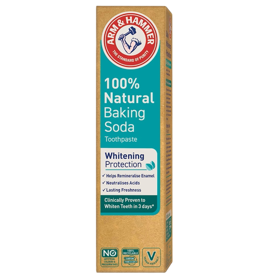 Arm & Hammer, Whitening Protection, 100% natürliche zutaten, Whitening & Freshening, Zahnpasta, 75 ml