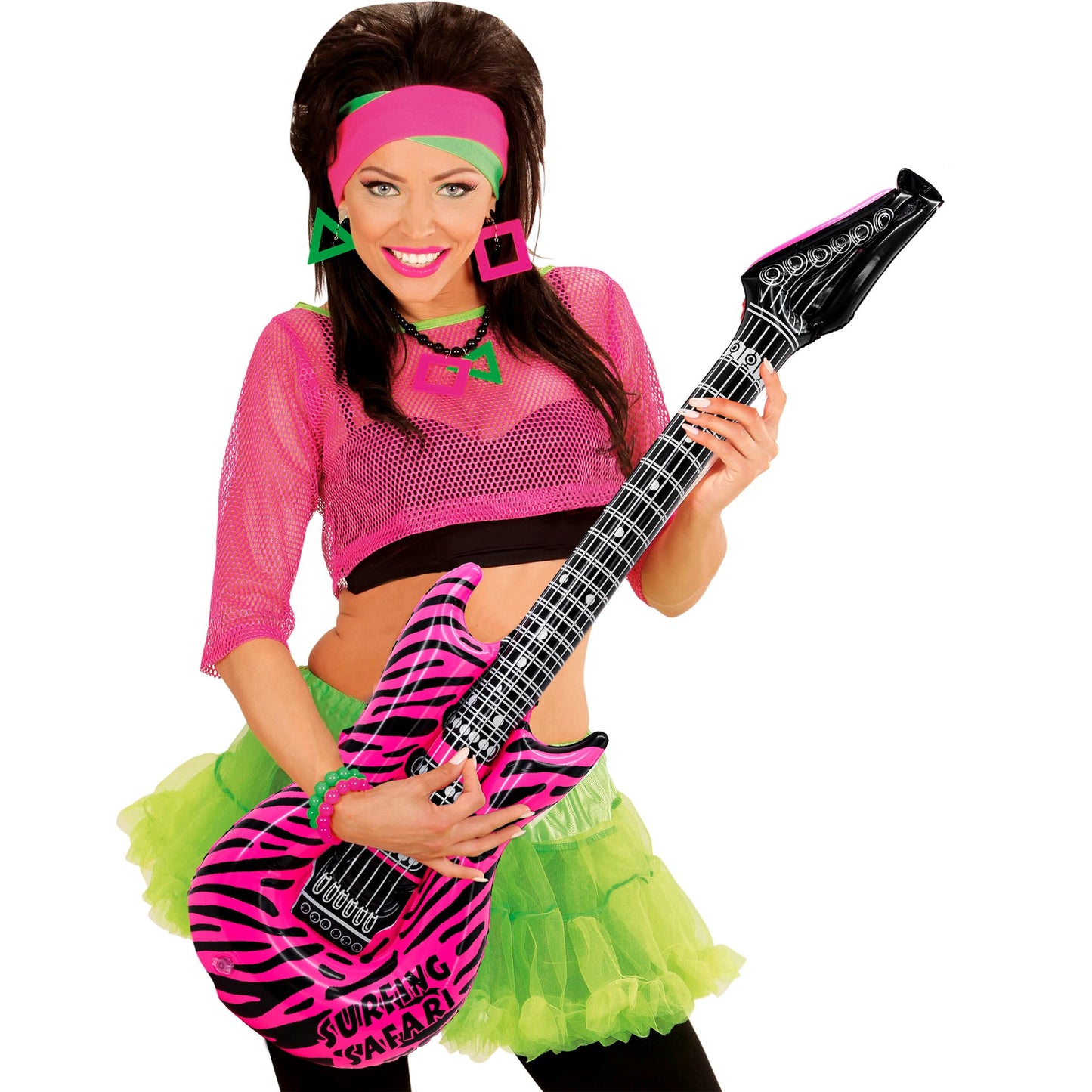 "AUFBLASBARE GITARRE IN PINKEM ZEBRAMUSTER" 105 cm – Ansicht 4