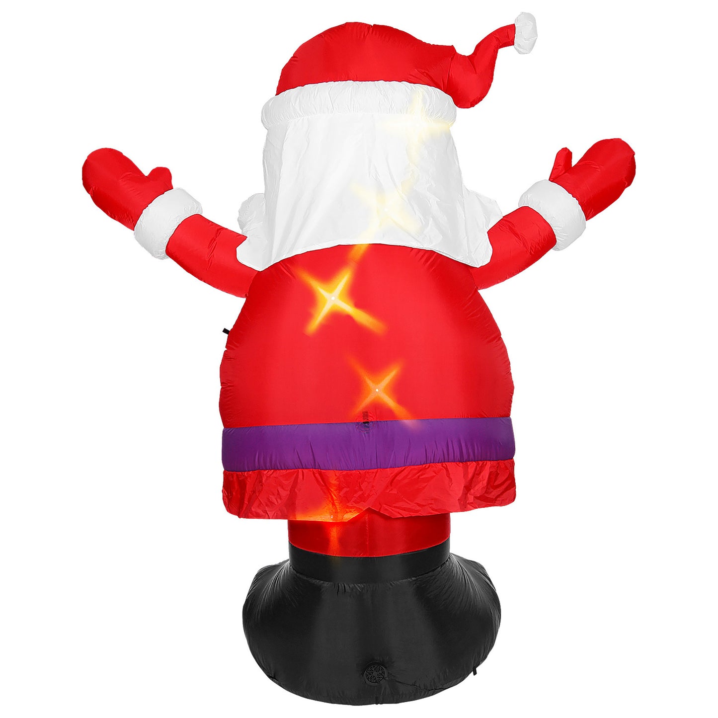 "AUFBLASBARER LEUCHTENDER SANTA CLAUS MIT INTEGRIERTEM GEBLÄSE" 300 cm – Ansicht 4