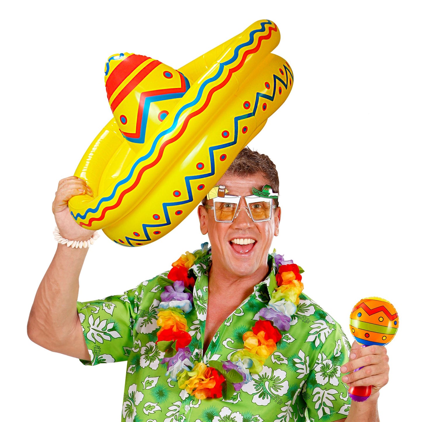"AUFBLASBARER SOMBRERO GETRÄNKEKÜHLER" 50 cm – Ansicht 3