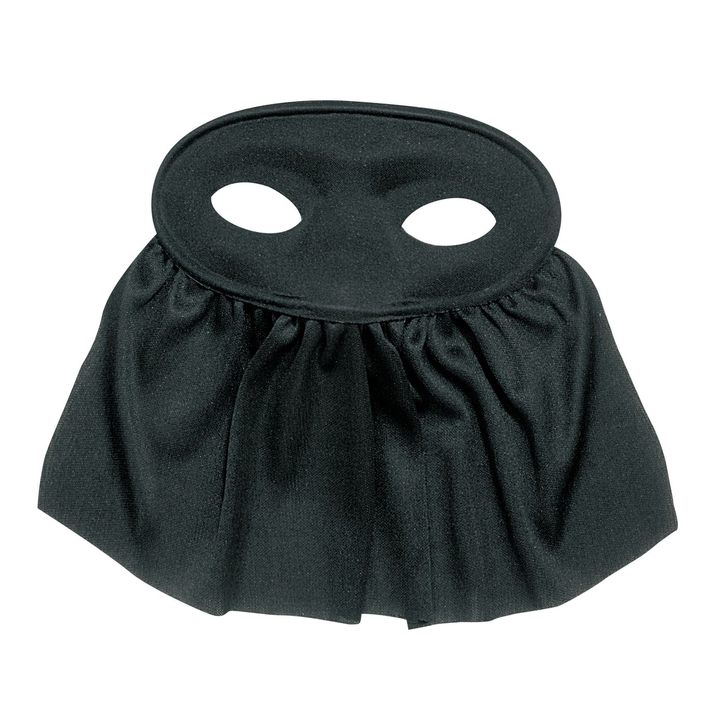 "AUGENMASKE MIT SCHLEIER" schwarz – Vorderansicht