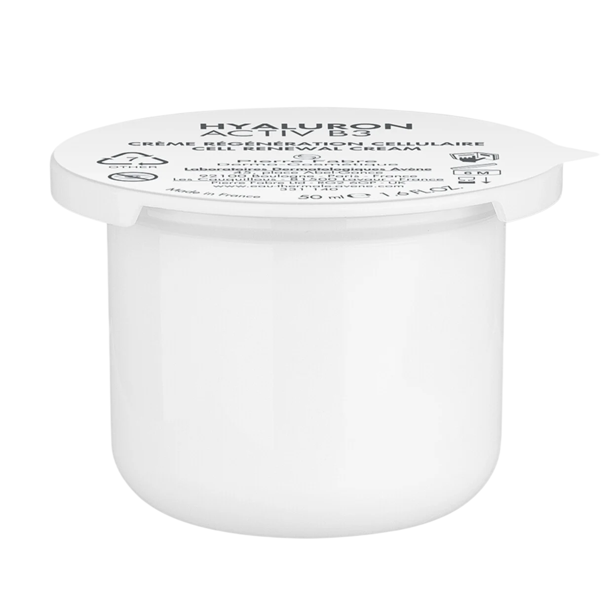 Avene, Hyaluron Activ, Cellular Regeneration, Tag, Sahne, Für das Gesicht, Nachfüllen, 50 ml