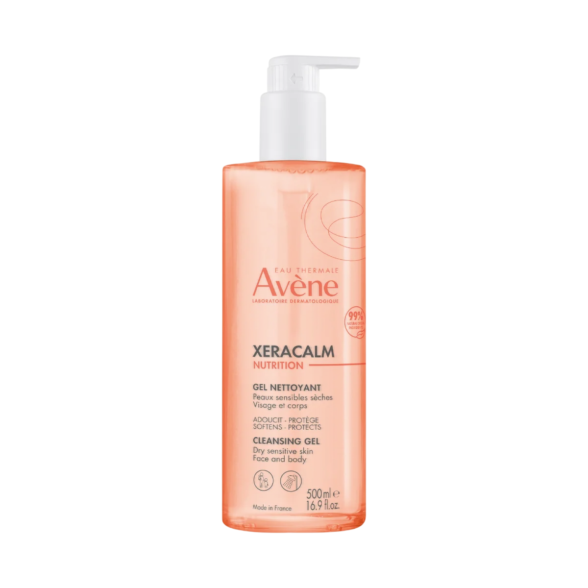 Avene, XeraCalm Nutrition, Reinigungsgel, 500 ml