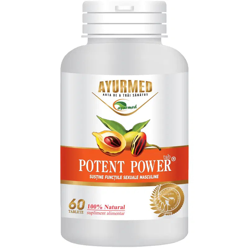 Ayurmed, Potent Power, Optimize The Functions Of The Male Reproductive System, Boost Libido & Enhance Sexual Performance, Kapseln, 60 Capsules