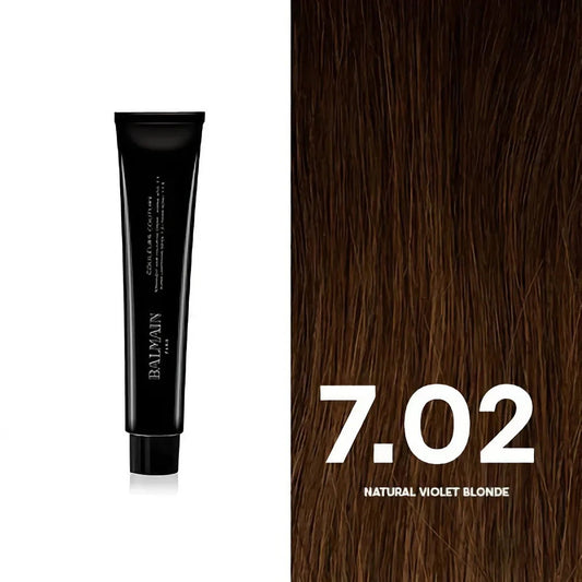 Balmain Professionnel, Couleurs Couture, Permanente Haarfarbe, 7.02 Natural Violet Blonde, 60 ml