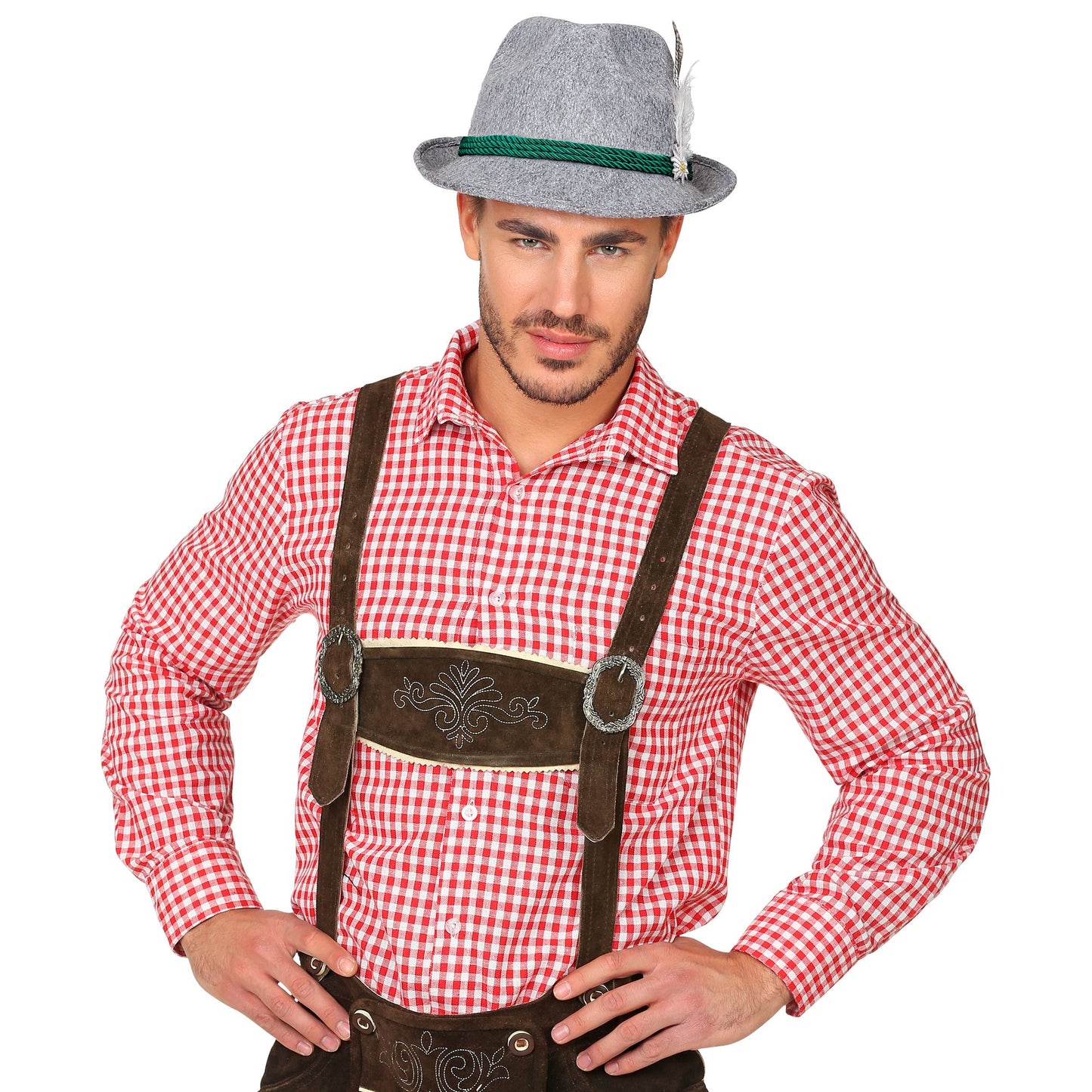 "BAYERISCHER HUT MIT FEDERN UND EDELWEISS" aus Filz – Ansicht 4