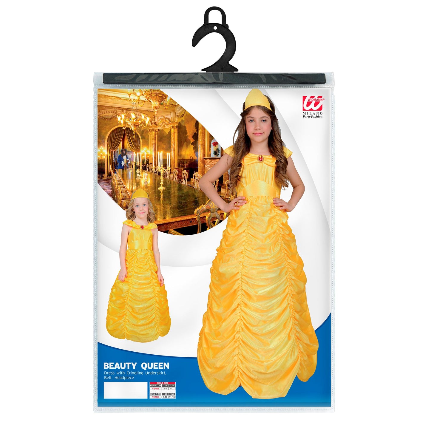 "BEAUTY QUEEN" (Kleid mit Petticoat, Gürtel, Kopfbedeckung) – Ansicht 4