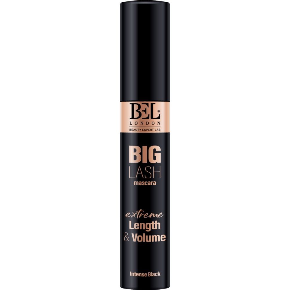 Bel London, Big Lash, Volumen & Verlängerung, Wimperntusche, Intensives Schwarz, 13.5 ml