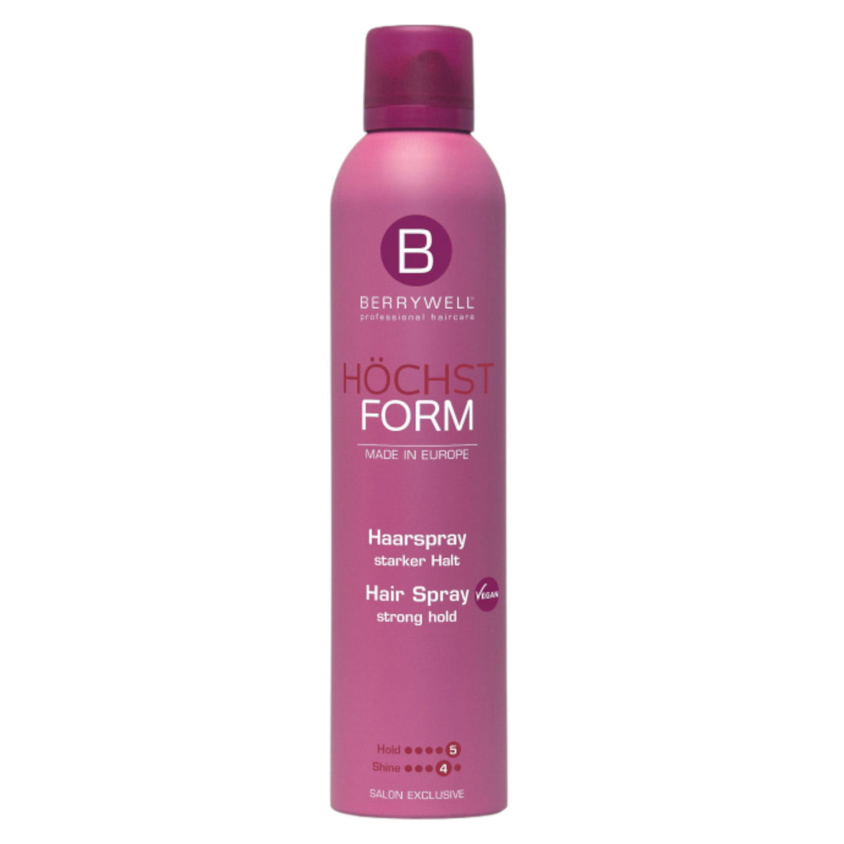 Berrywell Hochst Form Haarspray starker Halt 500 ml Tester