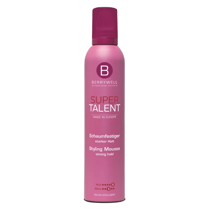 Berrywell Super Talent Volumising Haarstyling-Mousse Strong Hold 300 ml Tester
