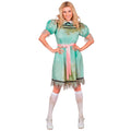"BESESSEN" (Kleid, Gürtel, Strümpfe) – Vorderansicht
