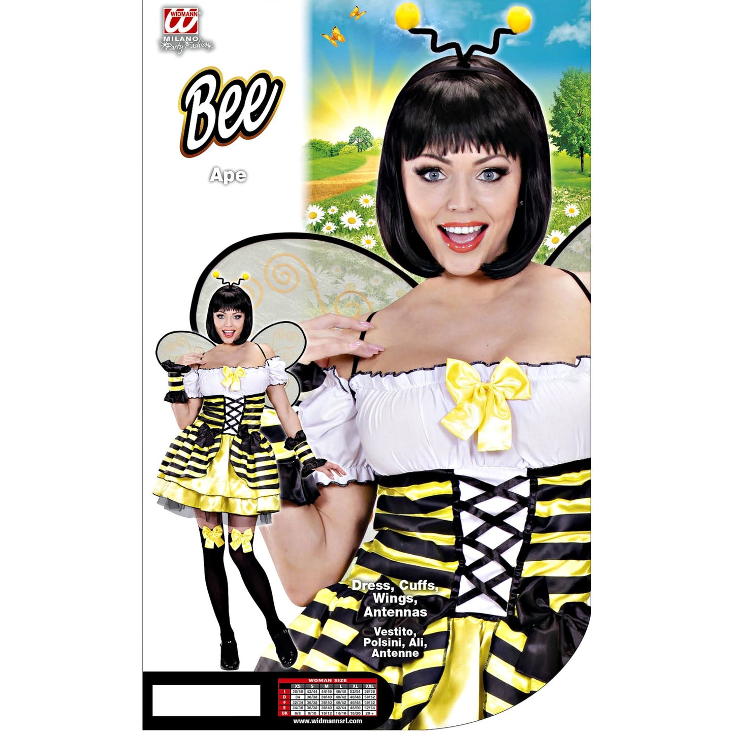 "BIENE" (Kleid, Armstulpen, Flügel, Antennen) – Ansicht 4