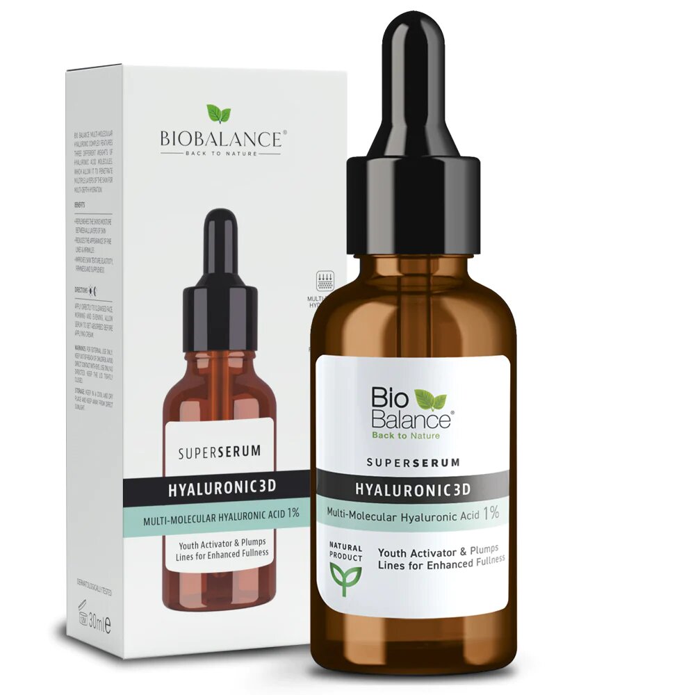 Bio Balance, Hyaluronic 3D, Hydrating & Plumping, Tag & Nacht, Serum, Für das Gesicht, 30 ml