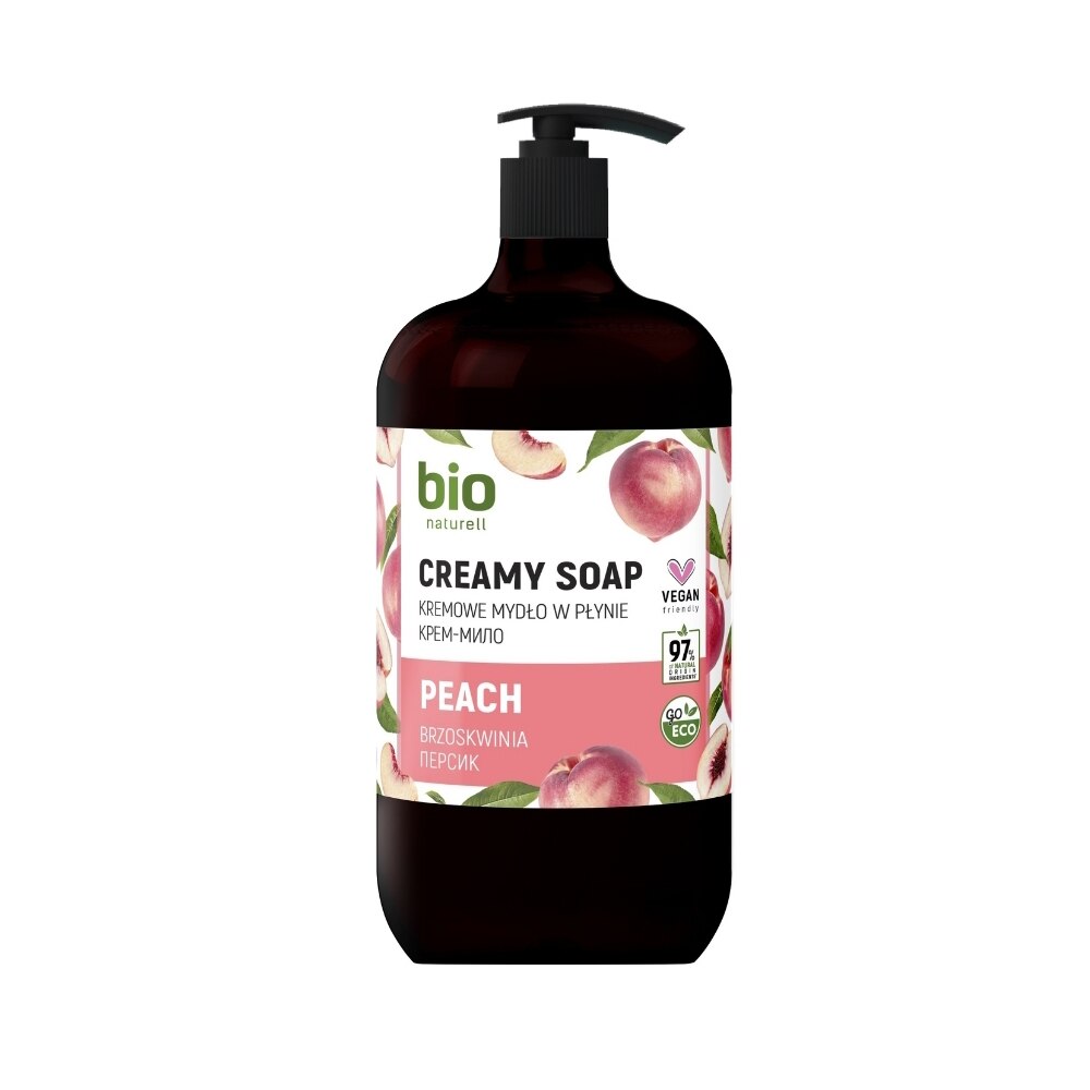 Bio Naturell, Bio Naturell, Pfirsich, Feuchtigkeitsspendend, Flüssigseife, Für Hände, 946 ml