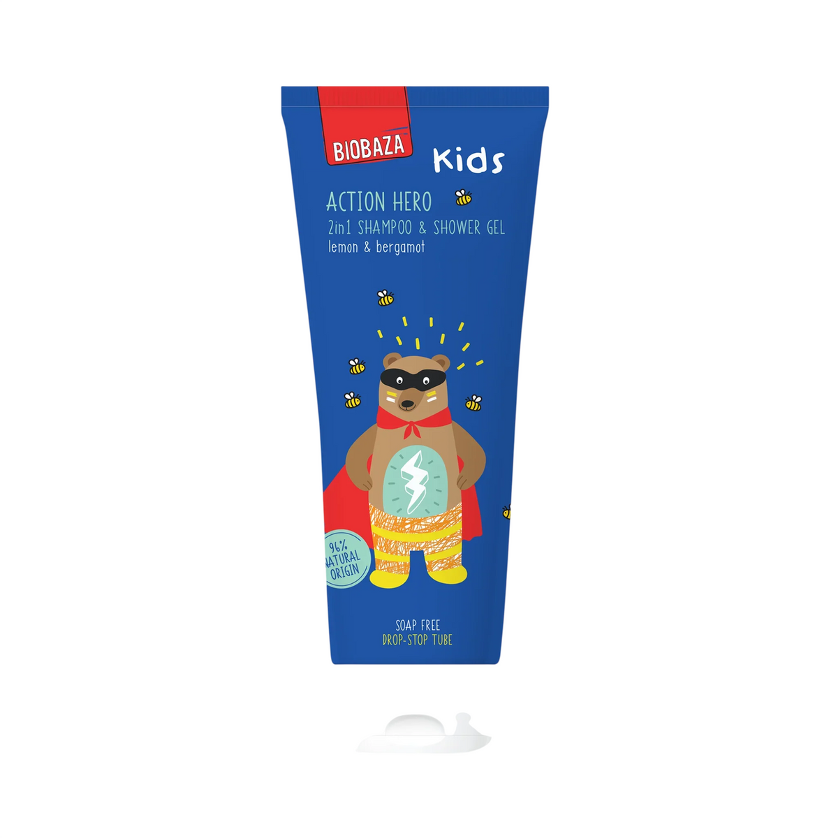 Biobaza, Action Hero, Duschgel & Shampoo 2-in-1, 250 ml