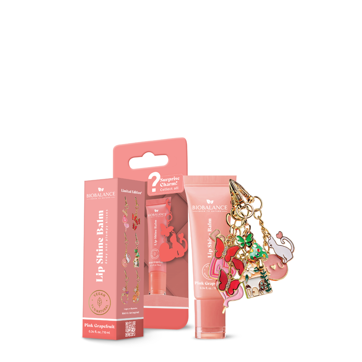 Bio Balance, Pink Grapefruit, Nahrhaft, Lippenbalsam, 10 ml