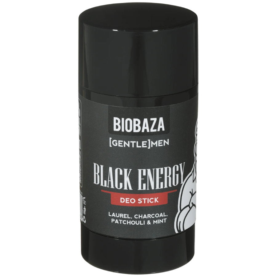 Biobaza, Black Energy, Natürliche Inhaltsstoffe, Refreshing & Protecting, Fresh & Green, Deodorant-Stick, Für Männer, 50 ml