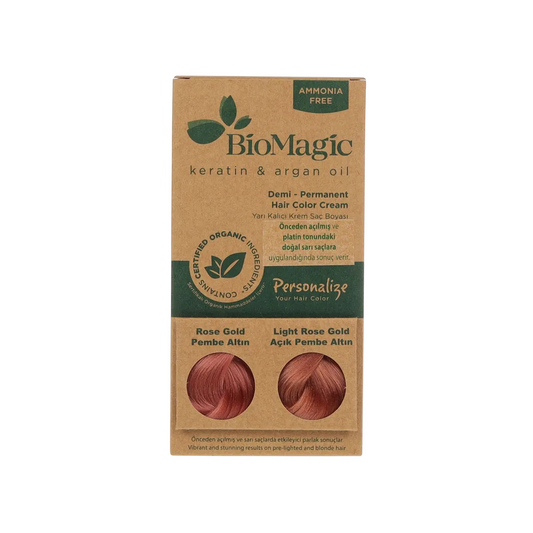 Biomagic Biomagic, Biomagic, Keratin & Argan Oil, Demi-permanente Haarfarbe, Rose Gold, 250 ml *Tester