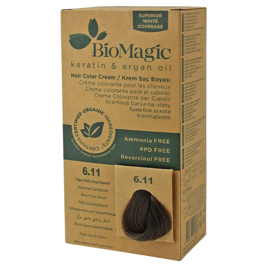 Biomagic Biomagic, Biomagic, Keratin & Argan Oil, Permanente Haarfarbe, 6.11 , 250 ml *Tester
