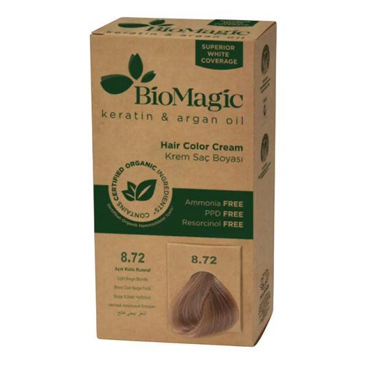 Biomagic Biomagic, Biomagic, Keratin & Argan Oil, Permanente Haarfarbe, 8.72 , 250 ml *Tester