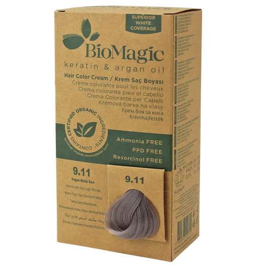 Biomagic Biomagic, Biomagic, Keratin & Argan Oil, Permanente Haarfarbe, 9.11 , 250 ml *Tester