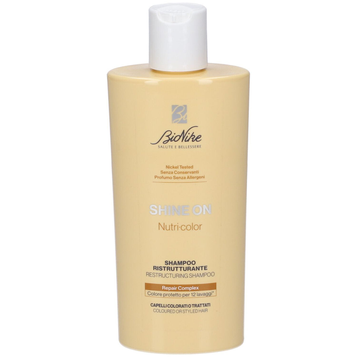 BioNike, Shine On Nutri, Shampoo nach dem Färben, Color Protection & Nourishing, 200 ml