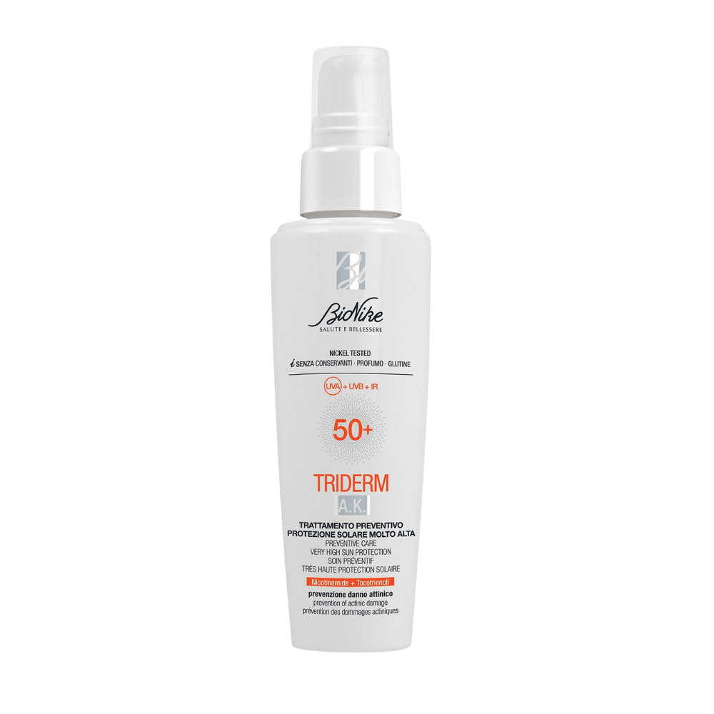BioNike, Triderm A.K., Preventive Care, Tag, Flüssigkeit, Für das Gesicht, SPF 50+, 50 ml