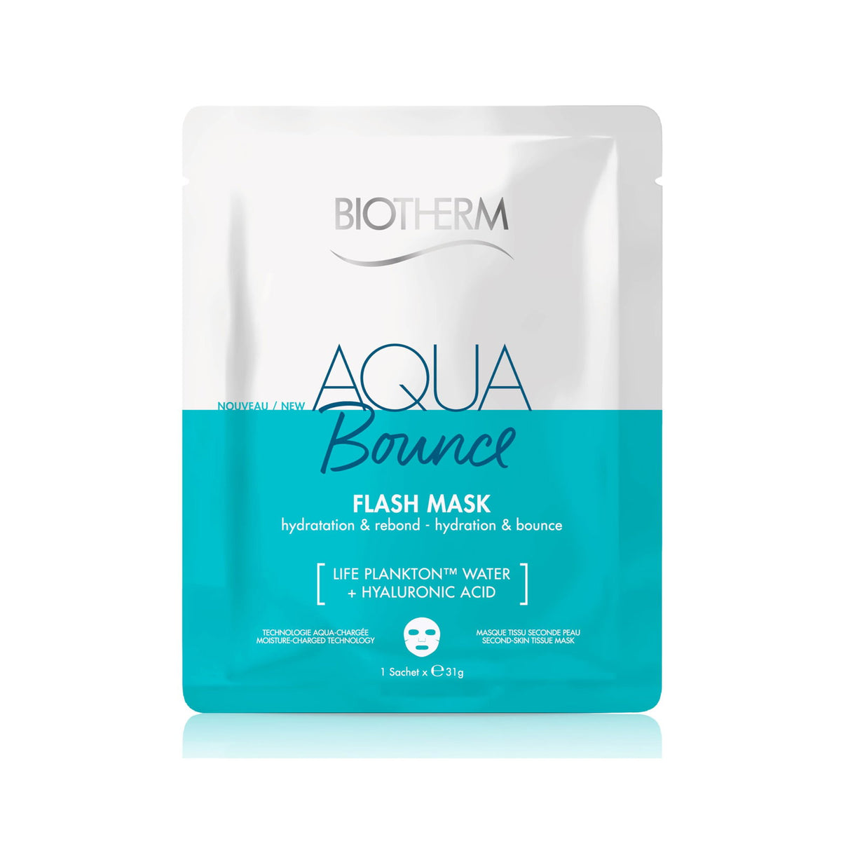 Biotherm, Aqua Flash, Ausbalancieren, Gesichtsmaske, Für das Gesicht, Wöchentlich oder nach Bedarf, 31 g
