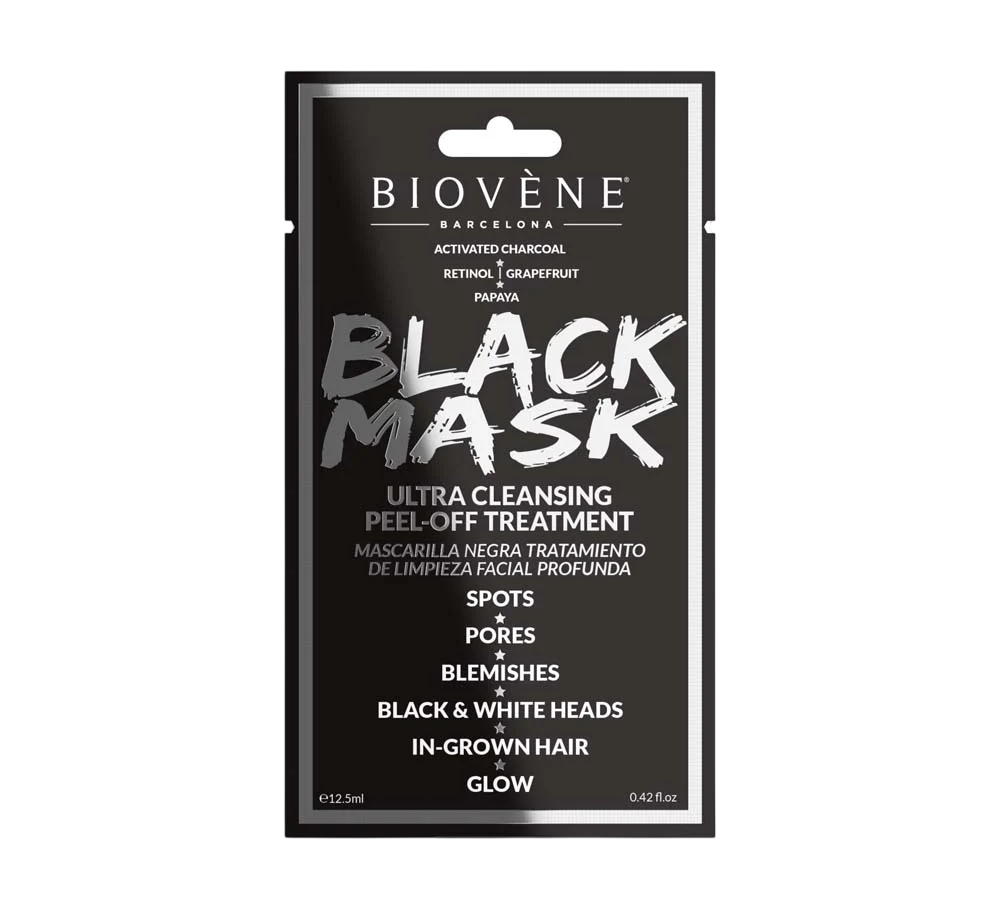 Biovene Biovene, Black Mask, Reinigung, Peel-Off-Maske, Für das Gesicht, 12.5 ml Regular
