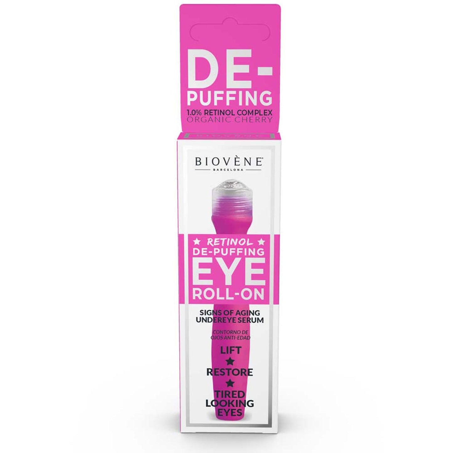 Biovene, Retinol De-Puffing, Entschlackung, Augen Roll-On, 15 ml