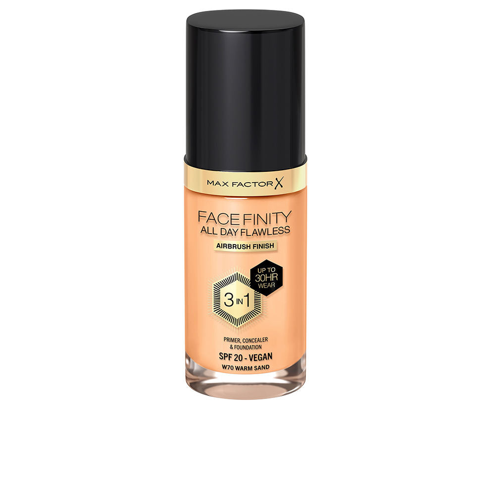 Max Factor Facefinity 3in1 Primer Concealer Foundation 70 Warm Sand 30 ml