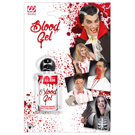 "BLUTGEL - FLASCHE MIT GELATINÖSEM BLUT" - 28 ml – Vorderansicht