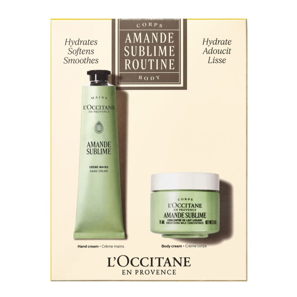 L`Occitane en Provence L'Occitane en Provence Almond Body Routine Set mit Körpercreme und Handcreme, 2 x 75 ml